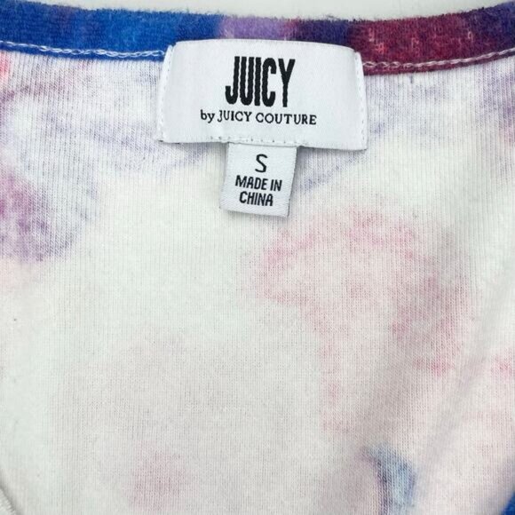 JUICY By Juicy Couture Terry Cloth Ruched Sleeveless Crop Top Sz Small - Picture 5 of 7